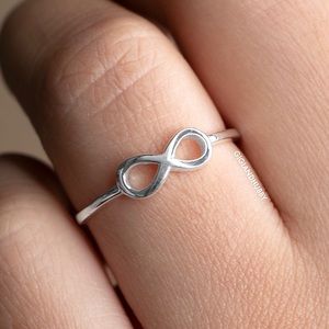 Dainty Infinity Ring on Sterling Silver 925